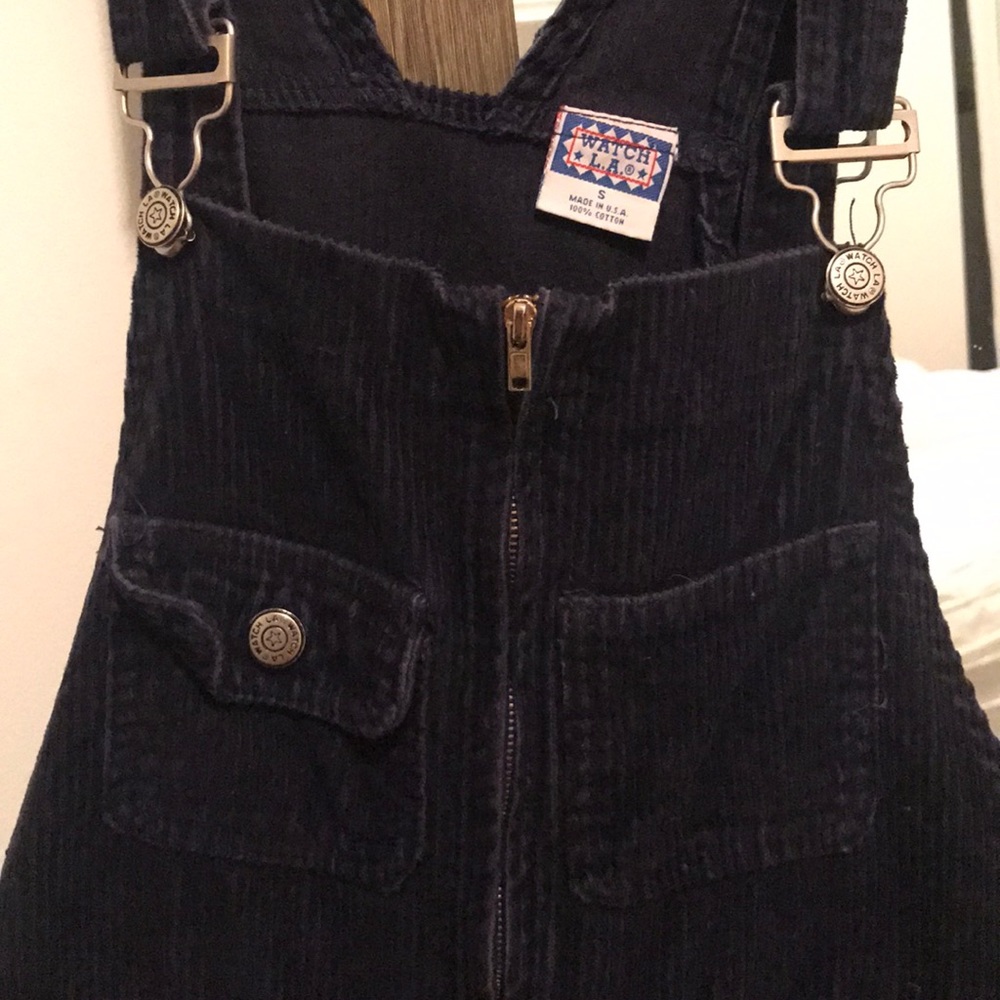 Vintage Watch L.A. Navy Corduroy Overalls